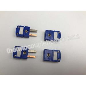 Type T Miniature Male And Female Connectors With Nickel - Plated Iron Materials , Blue Color