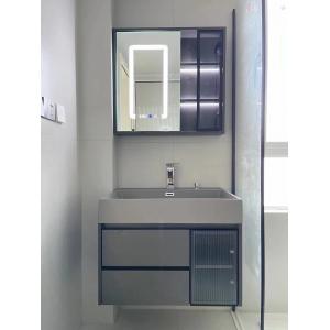 Mirror Included Basin Vanity Cabinet with Ceramic Basin Bathroom Mirror Cabinet