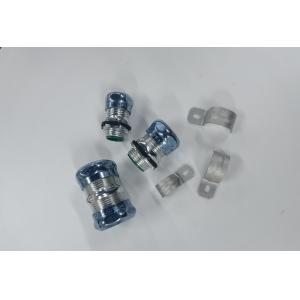 Blue Steel Liquid Tight Connectors Zinc Plated For EMT Conduit Hot Dip