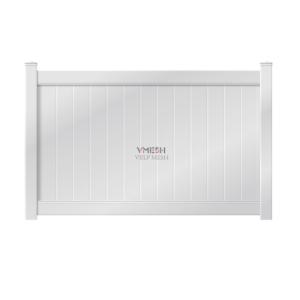 Valla de privacidad de PVC blanco de 6x8 pies para patios traseros