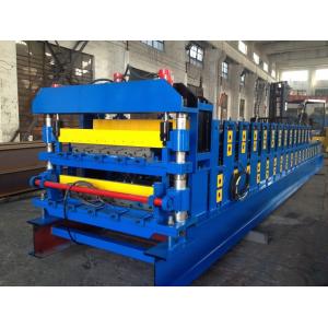 18 Forming Stations Double Layers Roof Tile Roll Forming Machine For Metal Roof Wall Panels Use Siemens PLC Control