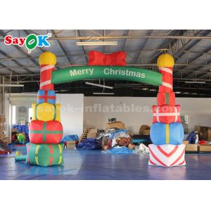 5*4m Inflatable Christmas Arch With Gift Box For Garde / Street