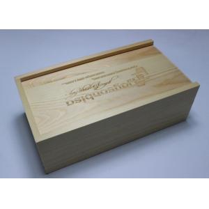 Sliding Lid Handmade Wooden Boxes , Handcrafted Wooden Boxes For Photos / Usb