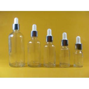 China Transparent dropper glass bottle, high quality essential oil glass bottle supplier