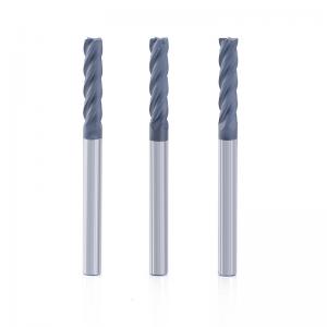 China Diamond Coating Carbide Flat End Milling Cutter For Graphite Processing supplier
