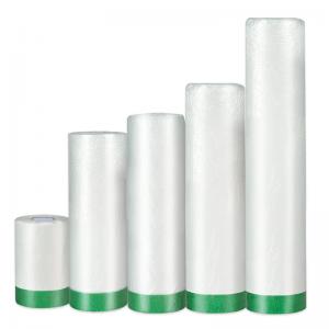 Painting Vinyl Plastic Pre Taped Masking Film Polycarbonate Roll For Car