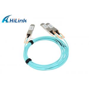 China QSFP AOC Optical Active Cable 200G QSFP56 To 2 X QSFP28 AOC Ethernet Cable supplier
