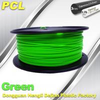 China Green Low Temperature 3D Printer Filament , 1.75 / 3.0mm PCL Filament on sale