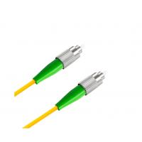 China FC APC Yellow Optical Fiber Patch Cord Single Mode Simplex 3.0 Cable Simplex Core on sale