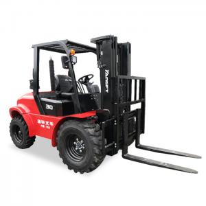 China Rough Terrain 2 Wheel Drive Forklift 2.5-4 Tonne supplier