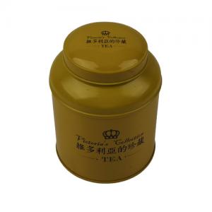 China ISO Classic Loose Leaf Tea Tin Metal Tea Canister 90*120mm supplier