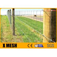 China Hinge Joint Galvanized Field Fence With Wire Mesh 1.8m ASTM A121 on sale