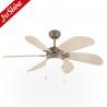 China Pull Chain Style ROHS Quiet Ceiling Fans 42 Inch Decorative For Home wholesale