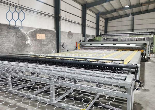 100x120mm Automatic Plc Gabion Production Line For 4500 Mm Width Gabion Mesh