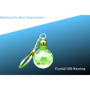 China LED crystal keychain/crystal LED keyring/globe LED keyring/CRYSTAL GLOBE LED key CHAIN supplier