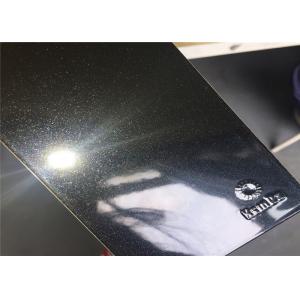China High Glossy Black Metallic Powder Coat Nontoxic Antibacterial For Glass Bottle supplier