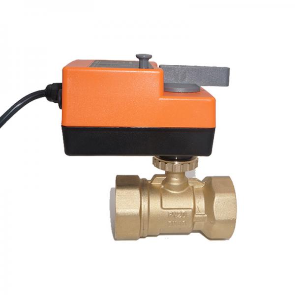 24V 2 Way DN50 Electric Actuated Ball Valve For Water Treatment System