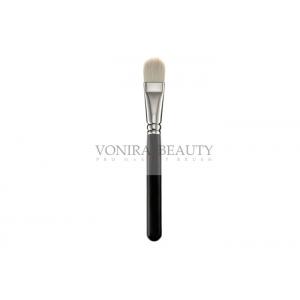 China Extremely Natural Hair Makeup Brushes Goat Hair Flawless Concealer Brush Wood Handle supplier