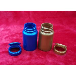 China Blue Flip - Top PP Cap HDPE Pill Bottles 100ml Capacity Easy To Drop Tablet supplier