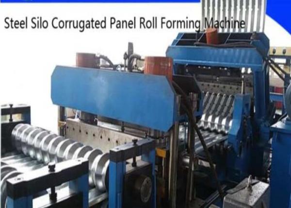 2 - 4mm Thickness silo Culvert Sheet Metal Roll Forming Machine With Track Cutting System