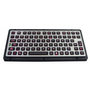 China 82 keys IP65 brushed stainless backlit rugged keyboard with function keys wholesale