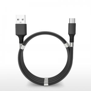 Magnetic Phone USB Charger Cable 4.7mm Storage Self Winding Retractable Charging Cable