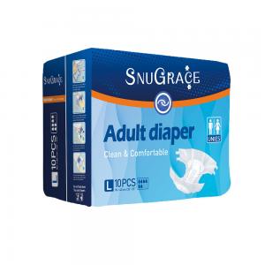 China Adult Diaper OEM Customized Disposable Adult Diaper with Fluff Pulp and Korea Sap supplier