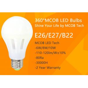 China LED Light Bulb , 75 - 100 Watt Incandescent Bulbs Equivalent for Home Use , 360° Beam Angle, 1200lm 10W , Dimmable MCOB supplier