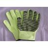 Black Nitrile Dots Puncture Resistant Gloves , Nitrile Work Gloves EN388