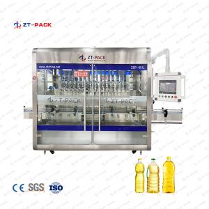 China Servo 500ml Edible Oil Filling Machine 6 Head High Viscosity Piston Filler supplier