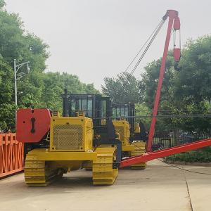 Yellow 70T Crawler Pipelayer With Luffing Hydraulic Winch System