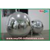 0.6mm PVC Inflatable Mirror Ball Silver Balloon Decoration Air Tight Seal Style