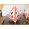 Three legged Stand Tripod Folding Warning Sign white / red days bright for