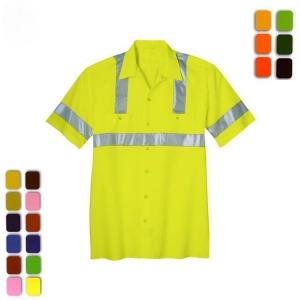 China Construction Reflective Safety Shirts Custom Reflective Polo Shirt supplier