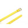 Yellow 20mm Women's Fashion Leather Belts For Pants