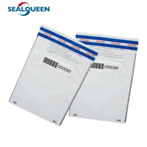 China Custom Cash Tamper Evident Bank Deposit Money Security Bags With Serial Number supplier