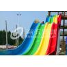 China Large Fiberglass Water Slides with Stainless Steel Equipment for Amusement Park wholesale