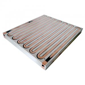 China Custom liquid cooling heatsink aluminum cold plate with cooper tubes water cooling plate supplier