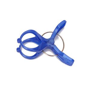 China Betterall Blue Color Clothes Usage Durable Large Towel Clips Easy Grip Plastic Clothespins supplier