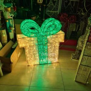 China 3d Led Christmas Gift Box Motif Light supplier