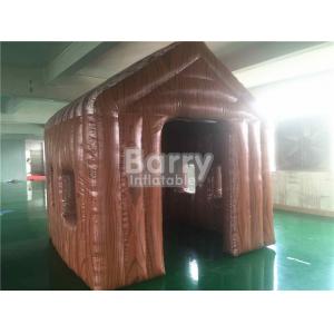 Outdoor Small 3 * 3 * 3m Brown Inflatable Tent House For Event / Hospital Rescue