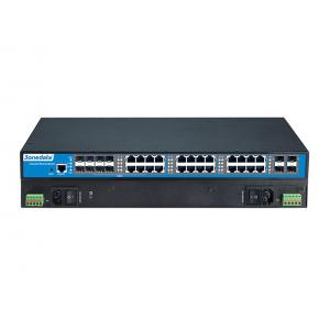 China Full Gigabit Layer 3 Ethernet Switch , Industrial 24 Port Switch With 4 10GbE Ports supplier