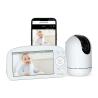 China Ips Display Pan Tilt Moniteur bébé avec App 2 Way Audio Wifi 2,4 GHz 5,5 pouces écran partagé wholesale