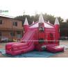 China Pink Fairytale Jumping Castles Princess Palace Bounce House For Girls wholesale