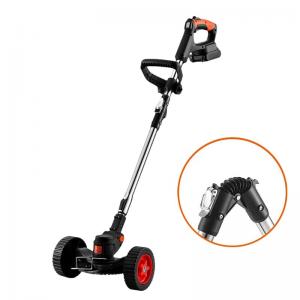 2000mAh Battery Operated Weed Eater , Anti Slip Cordless String Trimmer With Wheels