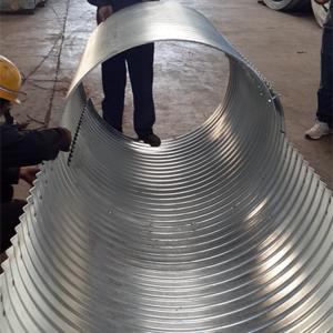 corrugación acanalado del grueso 68*13m m de la alcantarilla 3m m de la tubería de acero del diámetro de 900m m
