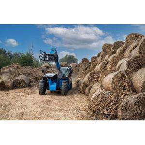 4WD 3.5 Tons Telescopic Forklift With Bale Clamp For Straw Pile And Paper Roll