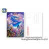 China Durable Dolphin 3D Lenticular Postcards CMYK UV Offset Printing Cartoon Design wholesale