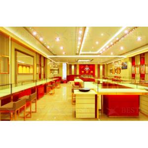 China Customized Gold Jewelry Shop Designing supplier