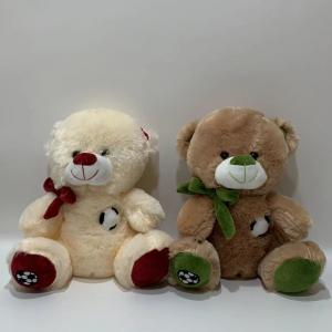 New Style 2 Clrs World Cup Plush Bears W/ Music for Boys, Football Lovers Stuffer Toys BSCI Factory
